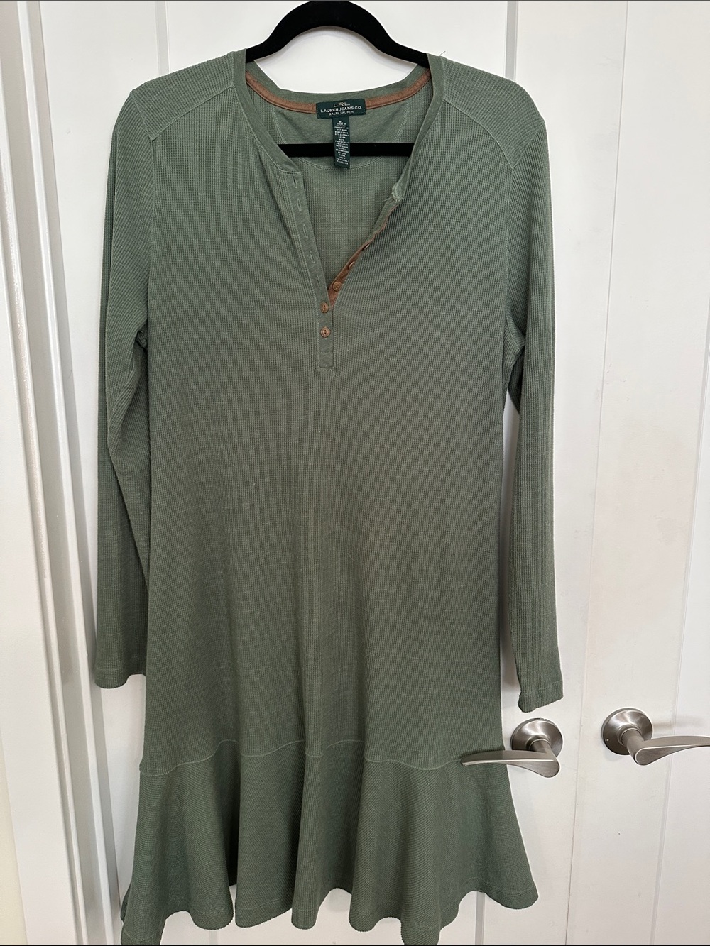Ralph Lauren Long Sleeve Henley Knit Dress